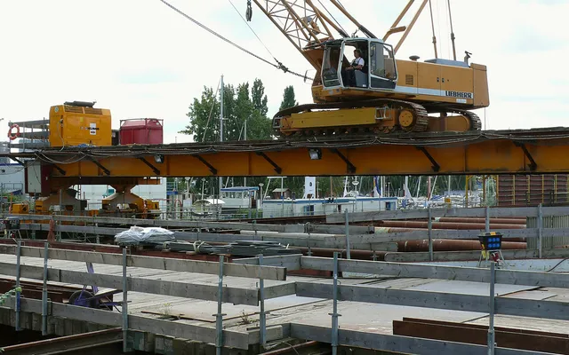 Crane on a construction site